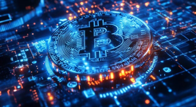 Bitcoin on a digital motherboard